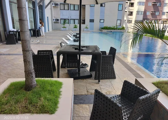 Cozy33 The Persimmon Studio, Near Airport, Sm, Ayala, Business Park, It Park 아파트호텔 세부